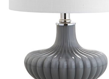 Kamille 18" Glass and Lucite LED Table Lamp - JONATHAN Y